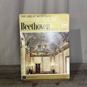 Vintage The Great Musicians Beethoven Vinyl Record Booklet